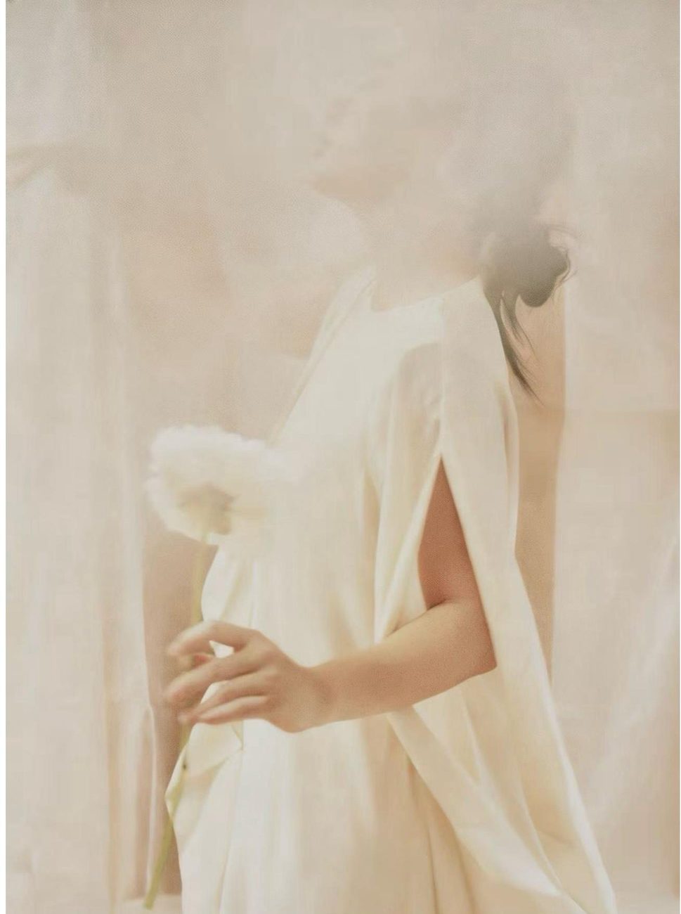 Brand mood imagery used to set the soft, artistic direction of the design.